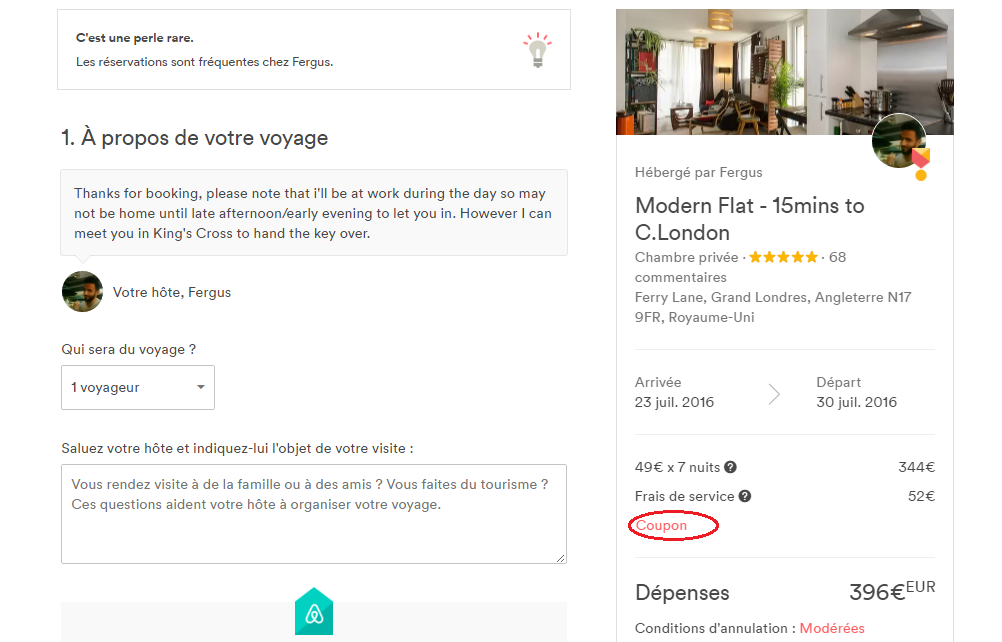 Code promo Airbnb 2000€ de réduc Octobre 2023 Codepoche.fr