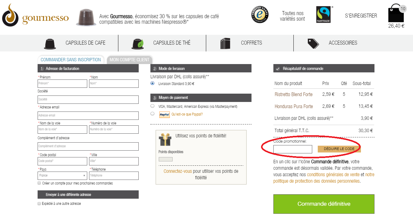 Code promo Gourmesso 10% de réduc Novembre 2019 - Codepoche.fr