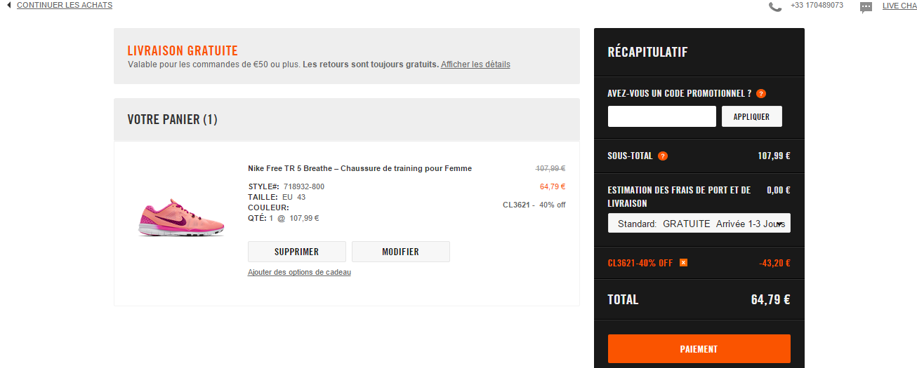 Code promo Nike 10 de réduction Octobre 2023 Codepoche.fr